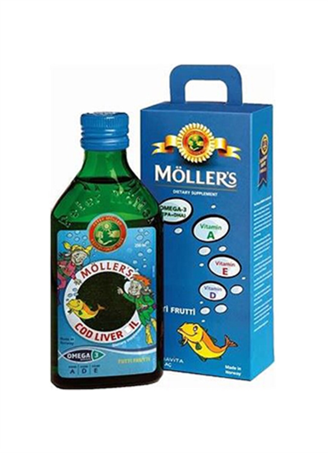 Möllers Omega 3 250 ml Tutti Frutti Aromalı Balık Yağı - 1