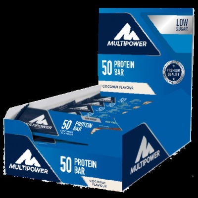 Multipower %50 Protein Bar 50 Gr 20 Adet - Hindistan Cevizi - 1