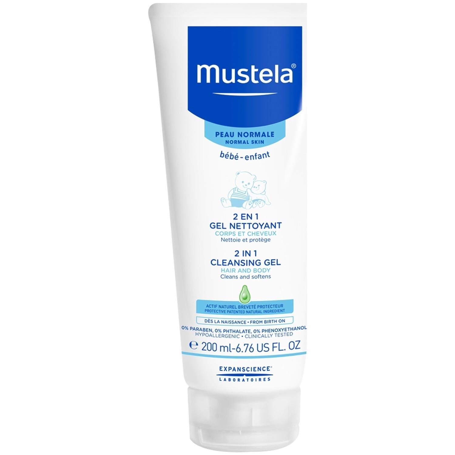 Mustela 2 in 1 Hair and Body Wash 200ml - Avokado 200ml - 1