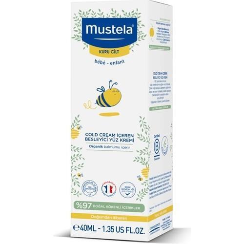 Mustela Cold Cream İçeren Besleyici Yüz Kremi 40 ml - 1