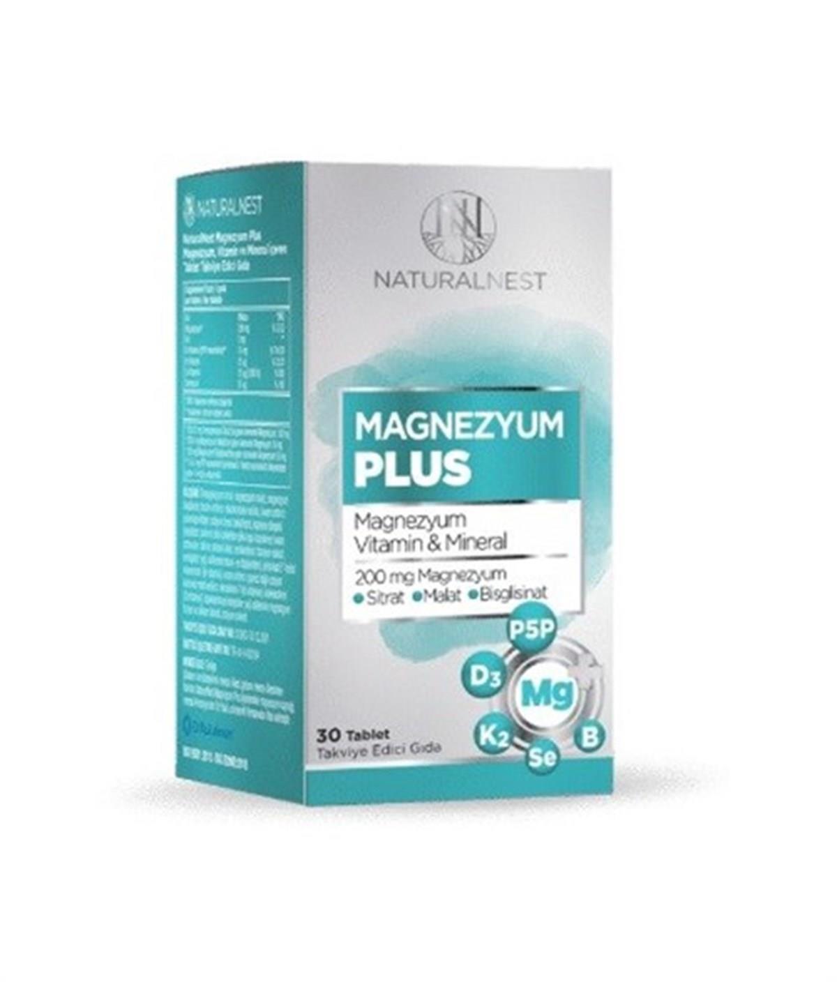 Naturalnest Magnezyum Plus 30 Tablet - 1