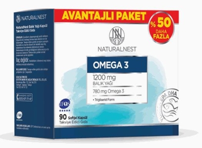 Naturalnest Omega 3 Avantajlı Paket 90 Kapsül - 1