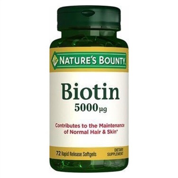 Natures Bounty Biotin 5000 mcg 72 Kapsül - 1