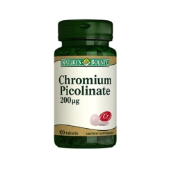 Natures Bounty Chromium Picolinate 200 mcg 100 Tab - 1