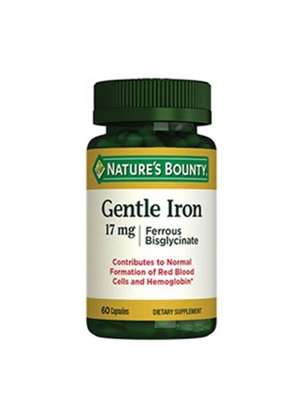 Natures Bounty Gentle Iron 17 mg 60 Kapsül - 1