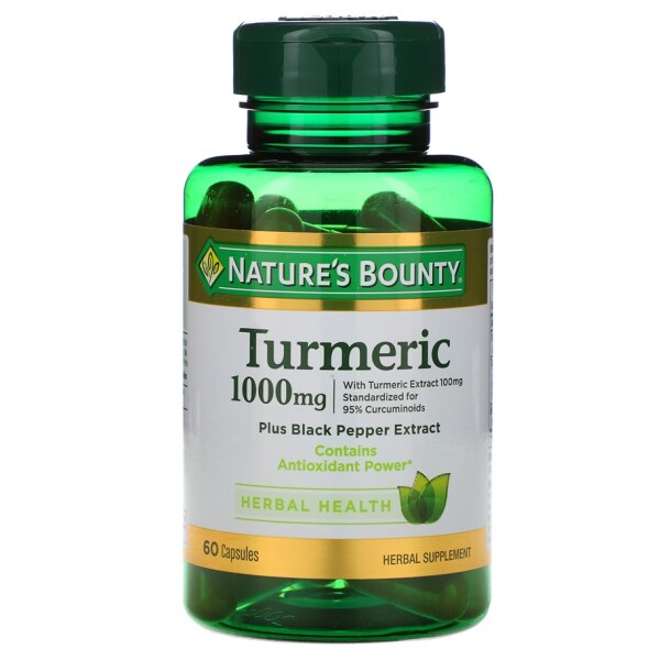 Nature's Bounty Turmeric 1000 mg Plus Black Pepper 60 Kapsül - 1