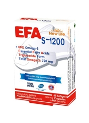 New Life EFA S-1200 Omega 3 45 Kapsül - 1