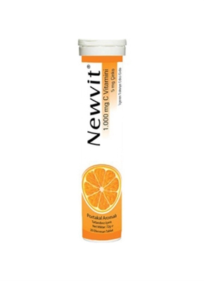 Newvit Vitamin C 1000 mg 20 Efervesan Tablet - 1