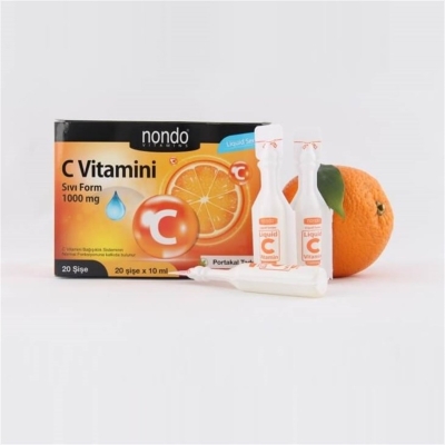 Nondo C Vitamini 1000 mg Sıvı Form 10 ml x 20 Şişe - 1