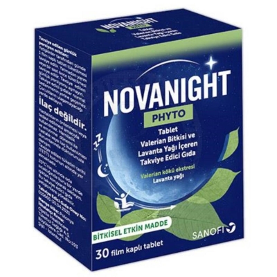 NovaNight Phyto Valerian ve Lavanta Yağı İçeren 30 Tablet - 1