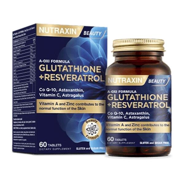 Nutraxin A-Oxi Formula Glutathione + Resveratrol 60 Kapsül - 1