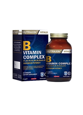 Nutraxin B Vitamin Complex 60 Bitkisel Kapsül - 1