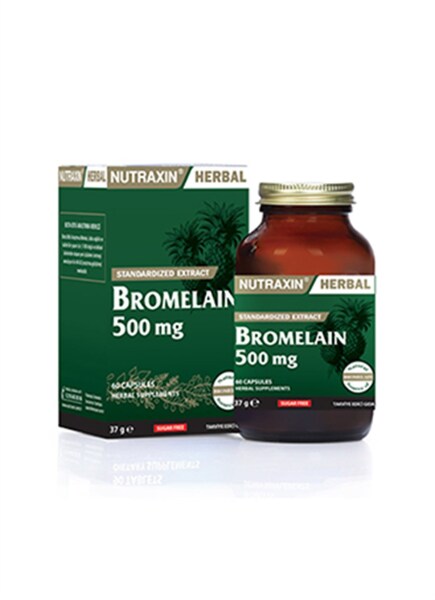 Nutraxin Bromelain 500 mg 60 Kapsül - 1