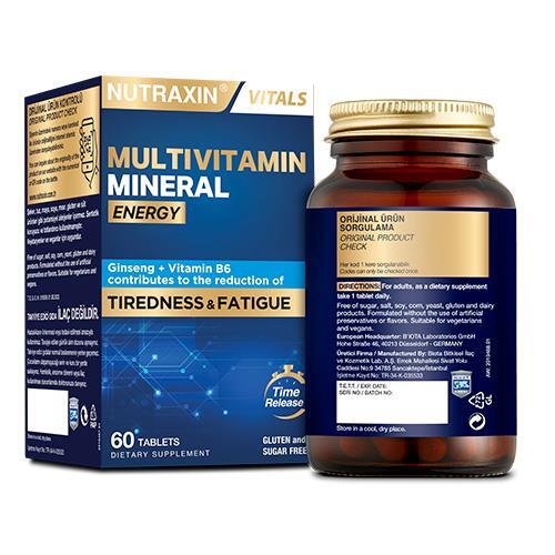 Nutraxin Multivitamin Mineral Energy 60 Tablet - 1