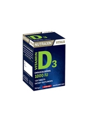 Nutraxin Vitamin D3 1000 IU 120 Tablet - 1