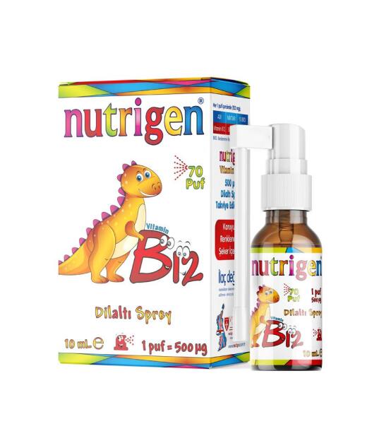 Nutrigen Vitamin B12 500 mcg 10 ml Dilaltı Sprey - 1