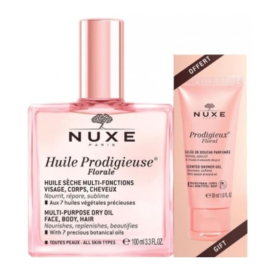 Nuxe Huile Prodigeux Floral 100 ml+Prodigeux Florale Duş Jeli 30 ml Hediye Set 2023 - 1