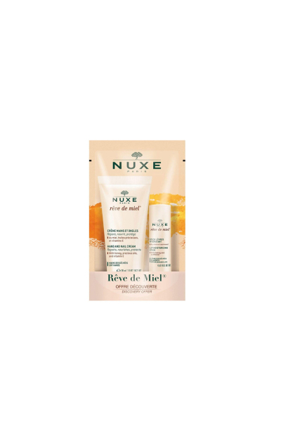 Nuxe Reve De Miel Creme Mains 30 ml + Dudak Kremi Hediyeli El ve Tırnak Bakım Kremi - 1