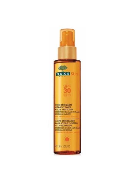 Nuxe Sun Huile Bronzante Spf 30 150 ml Bronzlaştırıcı Yüz ve Vücut Yağı - 4