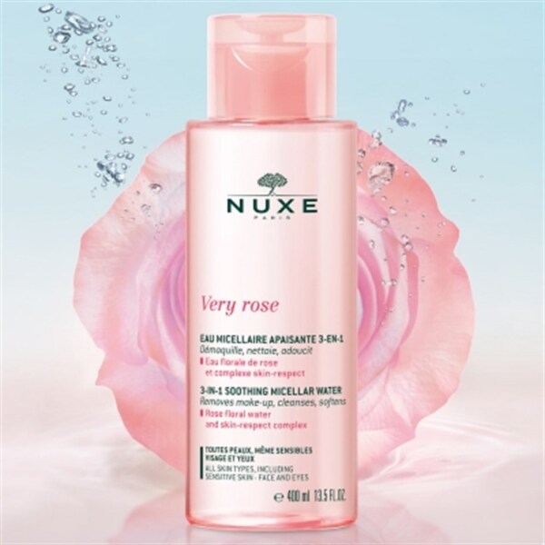 Nuxe Very Rose 3 in 1 Soothing Micellar Water 400 ml Misel Temizleme Suyu - 1