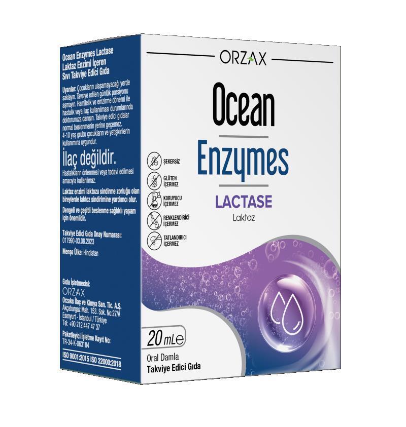 Ocean Enzymes Lactase Damla 20 Ml - 1