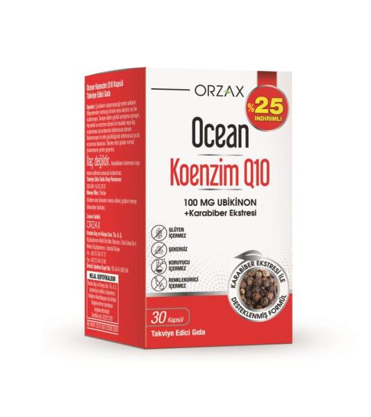 Ocean Koenzim Q10 100 mg 30 Kapsül - %25 İndirimli - 1