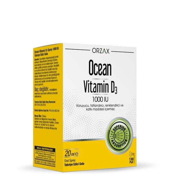 Ocean Vitamin D3 1000 IU 20 ml Sprey - 1