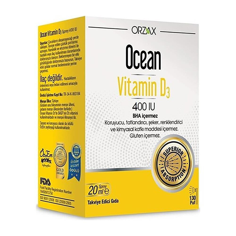 Ocean Vitamin D3 400 IU 20 ml Sprey - 2