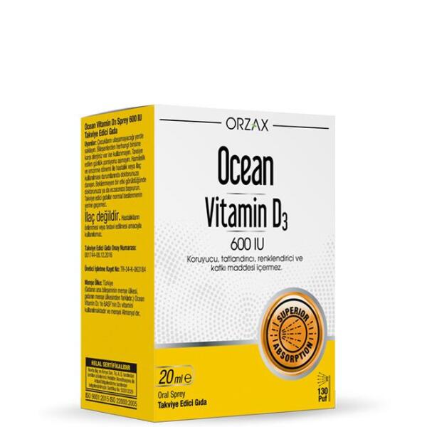 Ocean Vitamin D3 600 IU Sprey 20 ml - 1