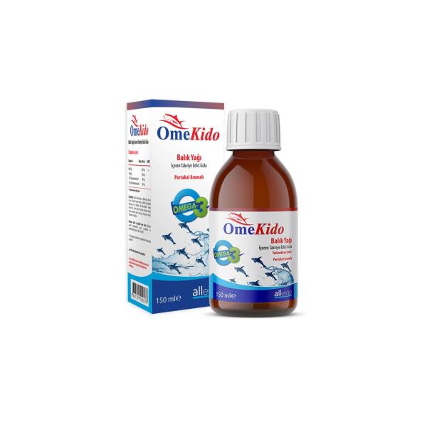 OmeKido Omega 3 Balık Yağı 150 ml - Portakallı - 1