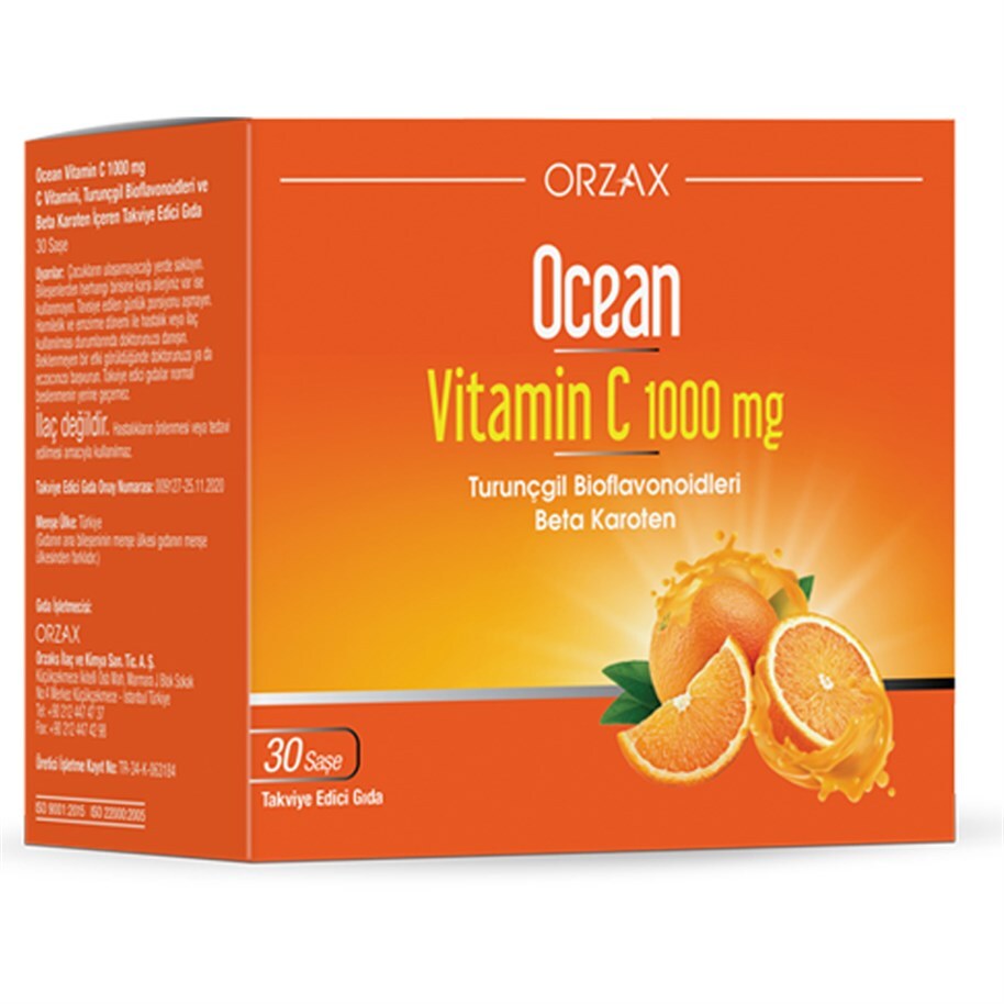 Orzax Ocean Vitamin C 1000 Mg 30 Şase - 1