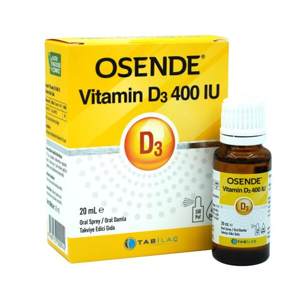 Osende Vitamin D3 400IU Damla Sprey 20 ml - 1