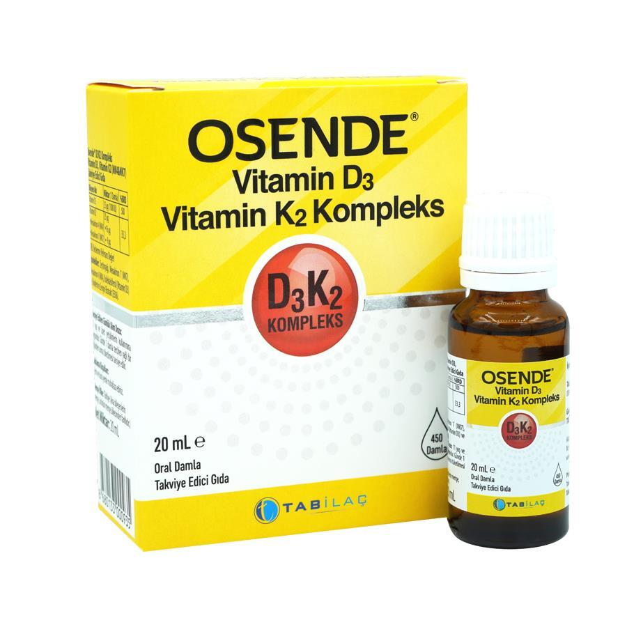 Osende Vitamin D3K2 Kompleks Damla 20 ml - 1