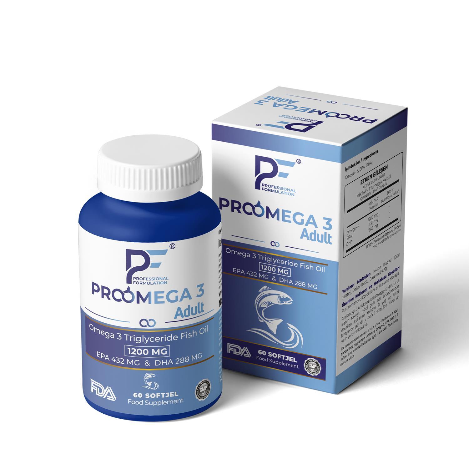 PF ProOmega3 Adult 60 Softjel - 1