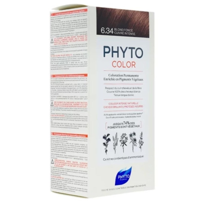 Phyto Phytocolor Bitkisel Saç Boyası - 6.34 Koyu Kumral Dore Bakır - 1