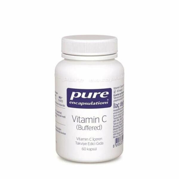 Pure Encapsulations Vitamin C Buffered 60 Kapsül - 1