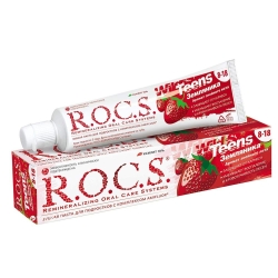 ROCS Teens 8-18 Yaş Yaban Çileği Tadında Diş Macunu 60ml - 1