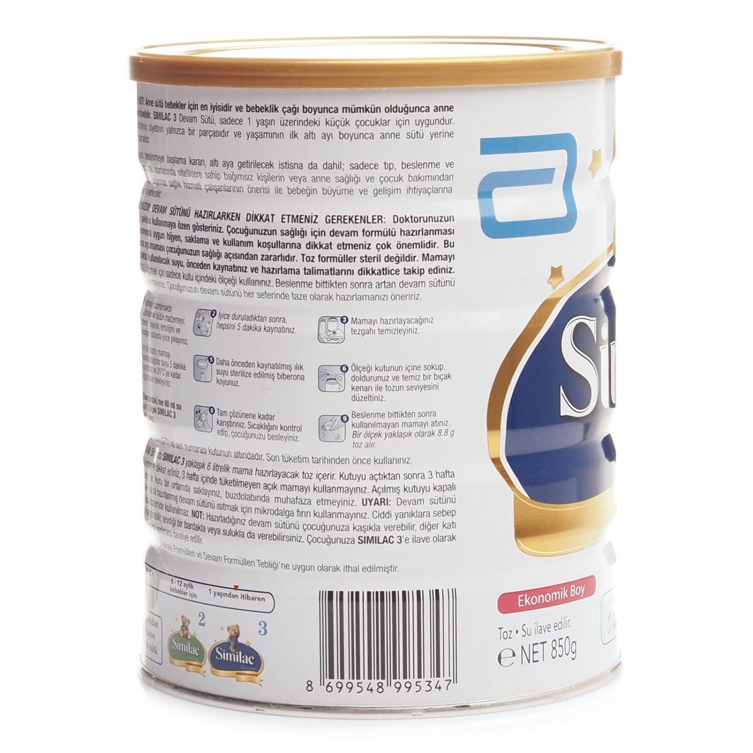 Similac 3 Bebek Sütü 850 gr - 2