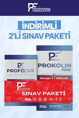 Sınav Paketi Sitikolin B12 ve Omega 3 Balık Yağı Avantajlı Paket Profocus ve Prokolin - 3