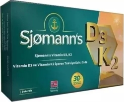 Sjomanns Vitamin D3, K2 Çiğnenebilir Jel Form - 1