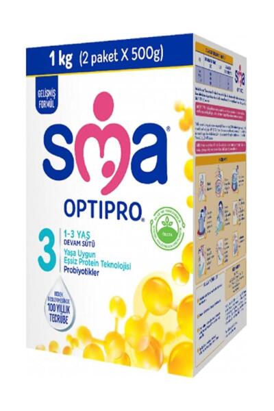 SMA Optipro 3 Probiyotik Devam Sütü 1000 gr - 1