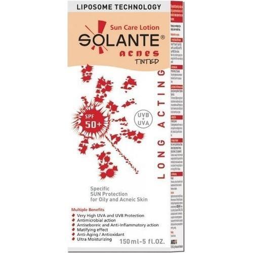 Solante Acnes Tinted Spf 50+ 150 ml Akne Önleyici Renkli Güneş Losyonu - 2