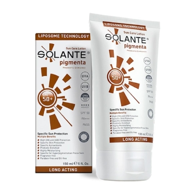 Solante Pigmenta Spf 50+ 150 ml Lekeli Ciltler için Güneş Losyonu - 1