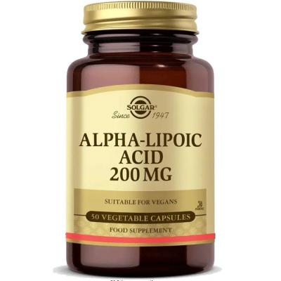 Solgar Alpha Lipoic Acid 200 mg 50 Kapsül - 1