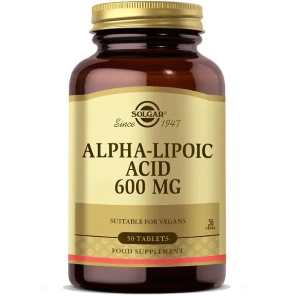 Solgar Alpha Lipoic Acid 600 mg 50 Kapsül - 1