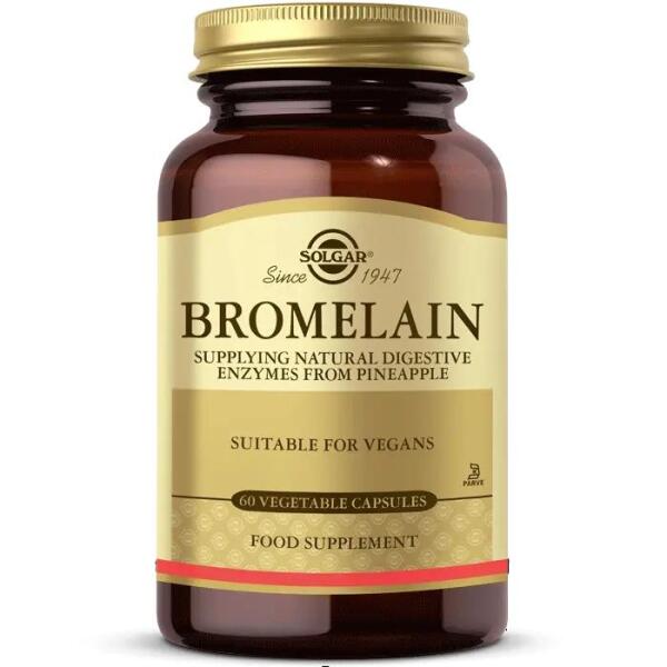 Solgar Bromelain 60 Bitkisel Kapsül - 1