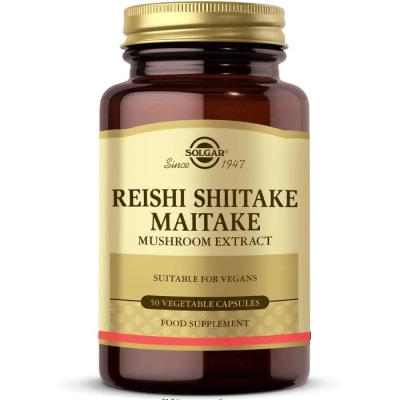 Solgar Reishi Shiitake Maitake Mushroom Extract 50 Kapsül - 1