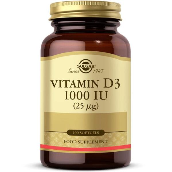 Solgar Vitamin D3 1000 IU 100 Tablet - 1