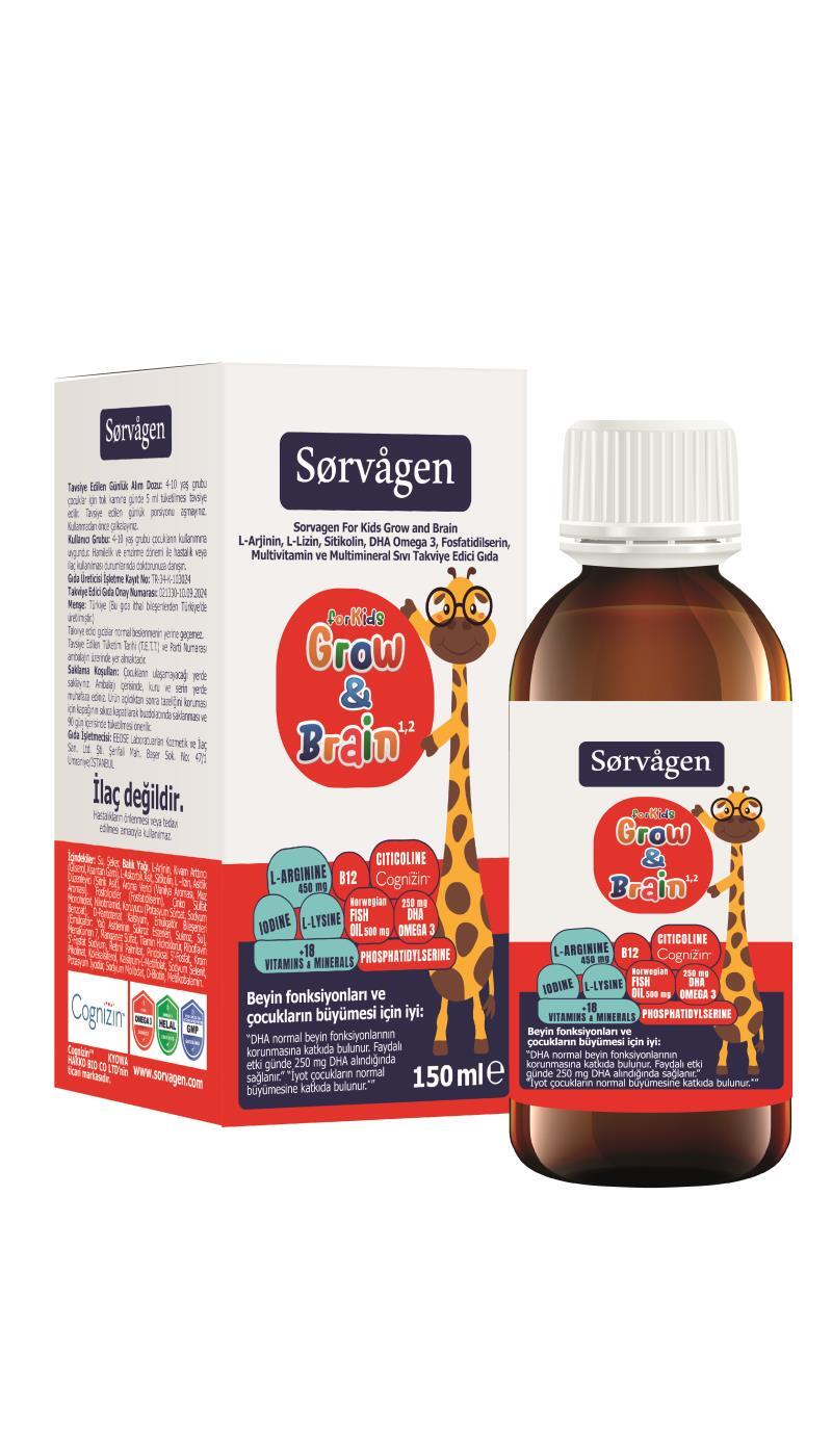 Sorvagen Kids Grow & Brain Sıvı 150ml - 1