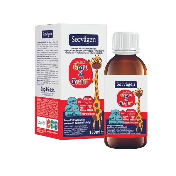 Sorvagen Kids Grow & Brain Sıvı 150ml - 3